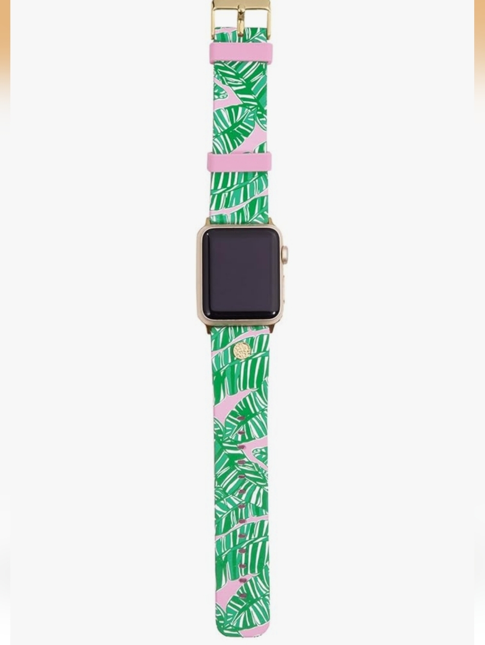 Lilly Pulitzer Silicone Apple Smart Watch Band Apple 1-6 SE Let's Go Bananas - Picture 5 of 5